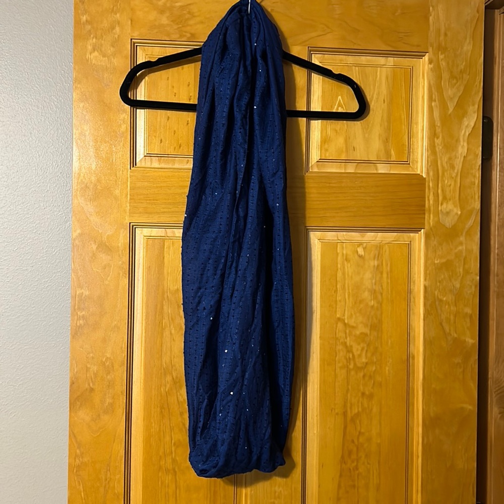 Must have Infinity Scarf.  Navy with some sequins.